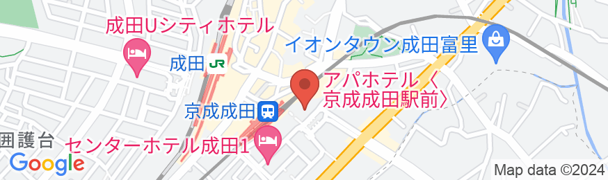 アパホテル〈京成成田駅前〉の地図