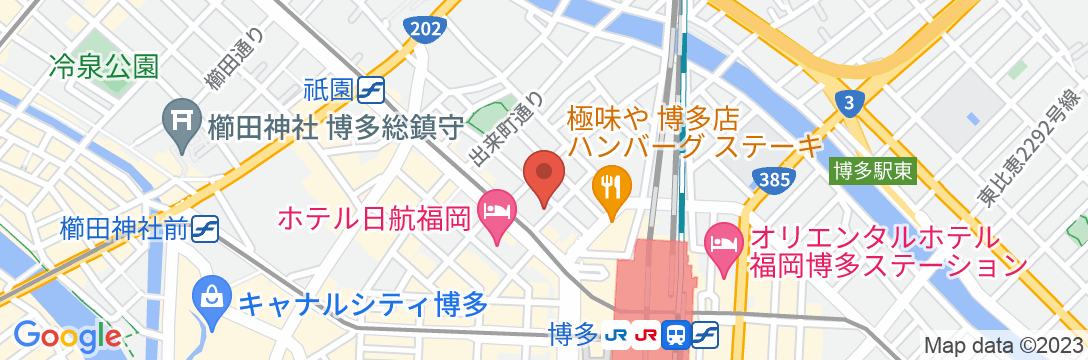 博多東急REIホテルの地図
