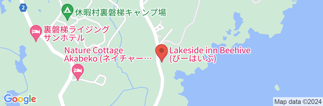 Lake side inn Beehive(びーはいぶ)の地図