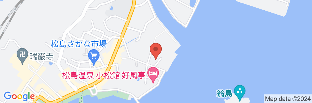 松島温泉元湯 ホテル海風土の地図