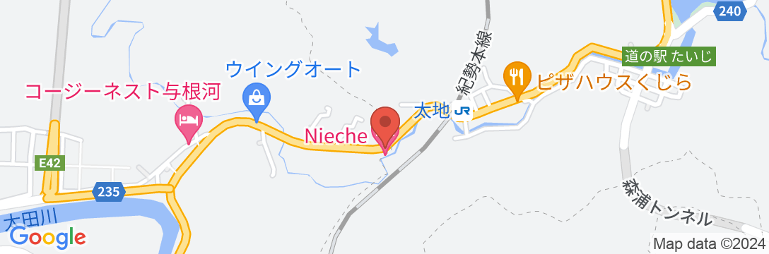 小さな宿 Niecheの地図