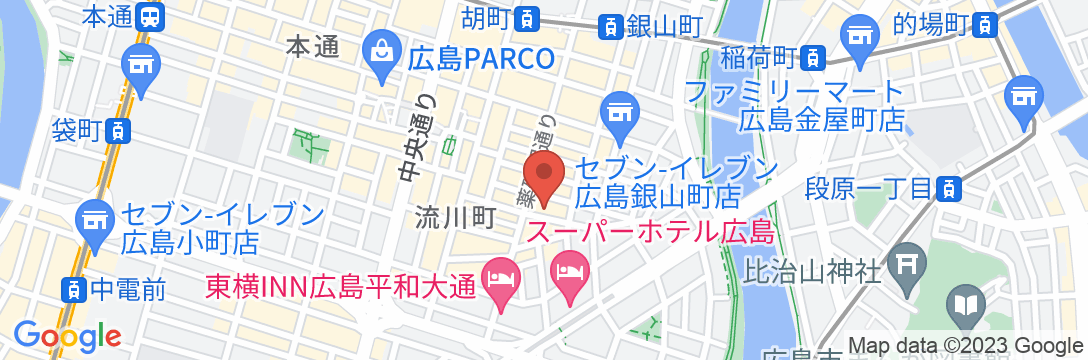 広島カプセルホテル&サウナ岩盤浴 ニュージャパンEXの地図