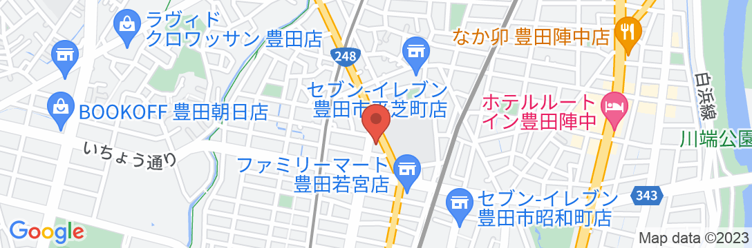 ビジネスホテル豊田ビラージIIの地図