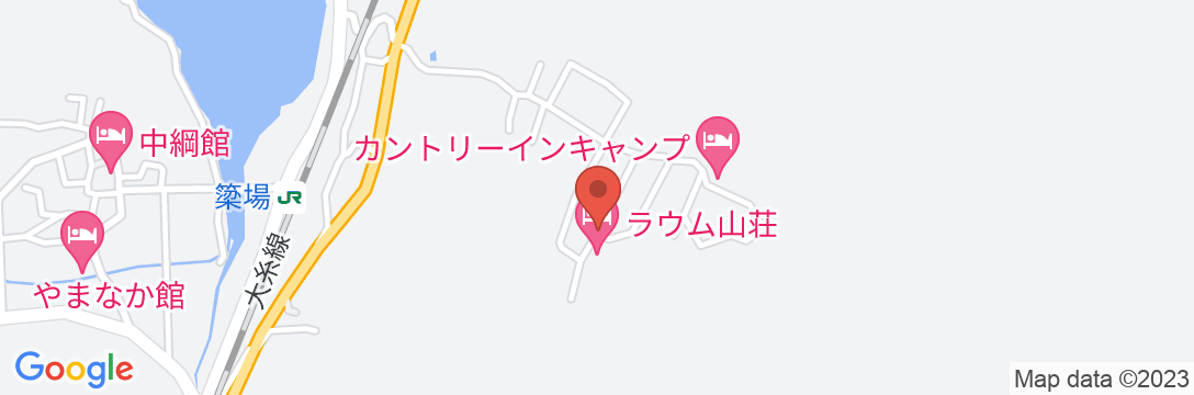ラウム山荘の地図