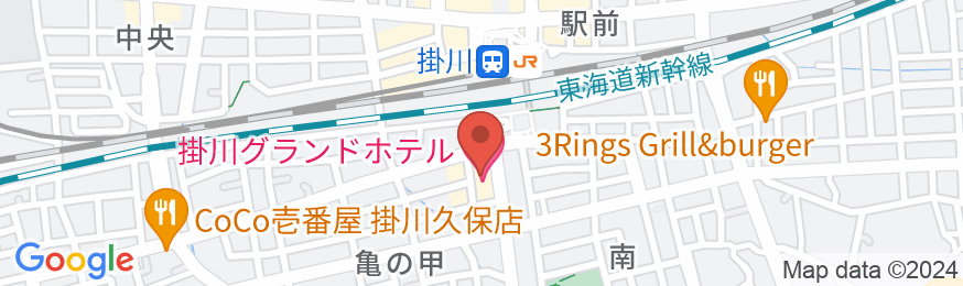掛川グランドホテルの地図