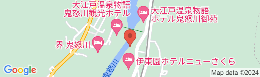 鬼怒川温泉 絶景の宿 佳祥坊福松の地図