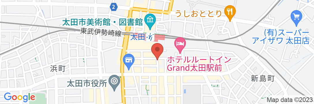 ホテルモンテローザ太田の地図