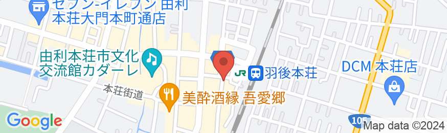 本荘ステーションホテル 本館の地図