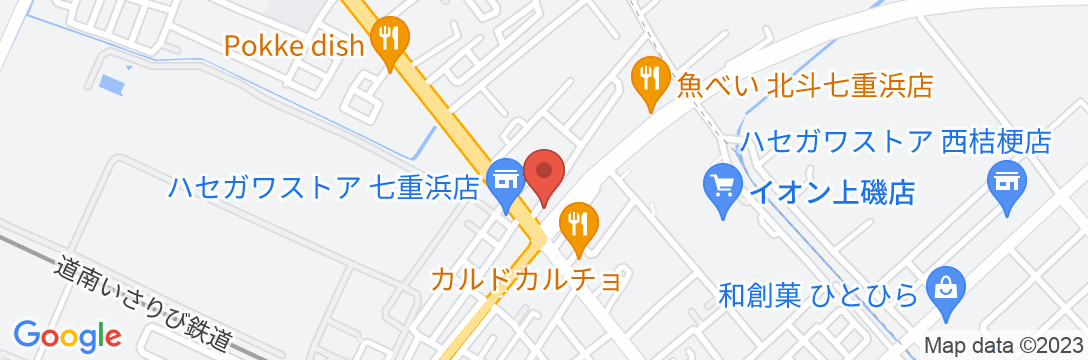 ビジネスホテル 七重浜の地図