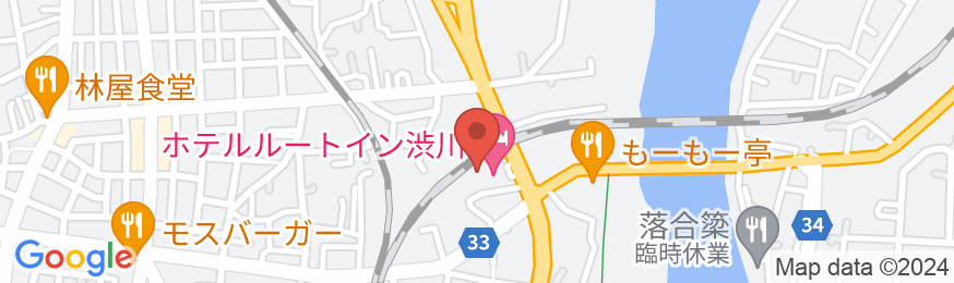 ホテルルートイン渋川の地図