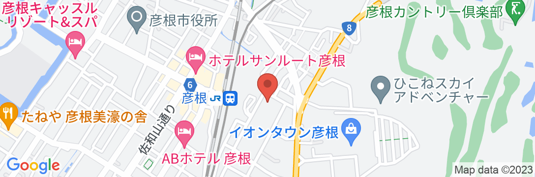 コンフォートホテル彦根の地図