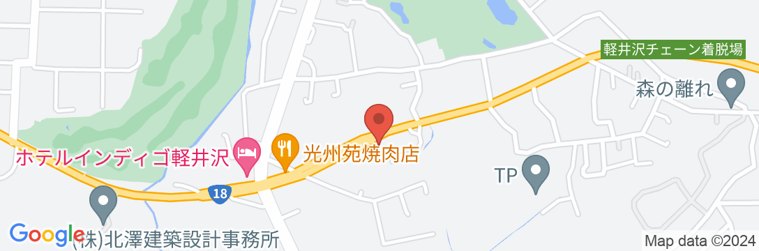 チサンイン軽井沢の地図