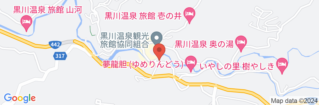 黒川温泉 ふじ屋の地図