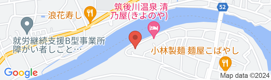 筑後川温泉 桑之屋の地図