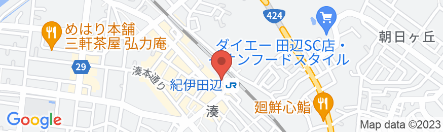 田辺ステーションホテルの地図