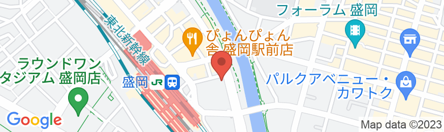 東横INN盛岡駅南口駅前の地図