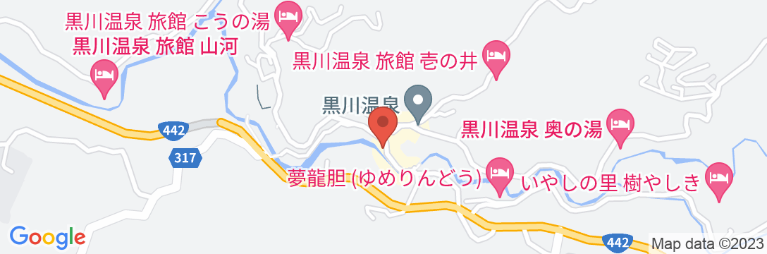黒川温泉 お宿 玄河の地図