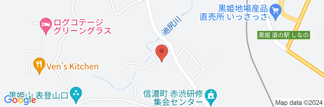 貸別荘グリーンベル黒姫高原の地図