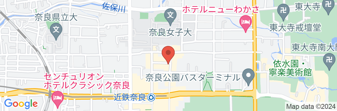 奈良白鹿荘の地図