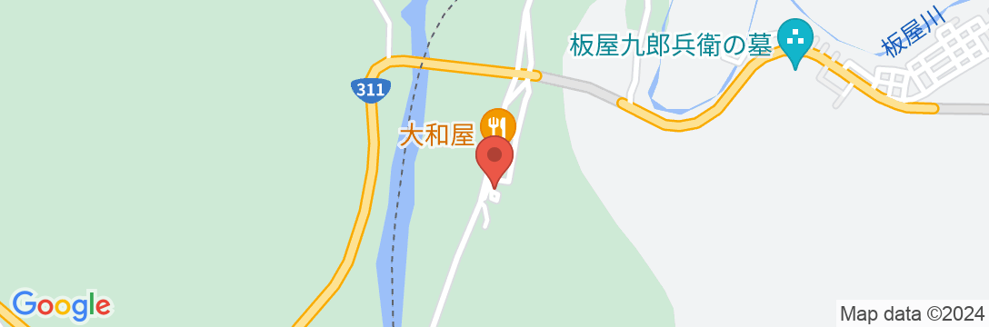 入鹿温泉ホテル瀞流荘の地図