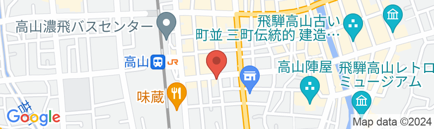 天然温泉 陣屋の湯 スーパーホテル飛騨・高山の地図