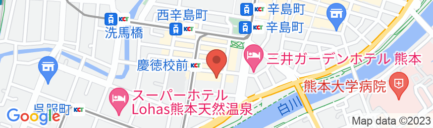アパホテル〈熊本桜町バスターミナル南〉の地図