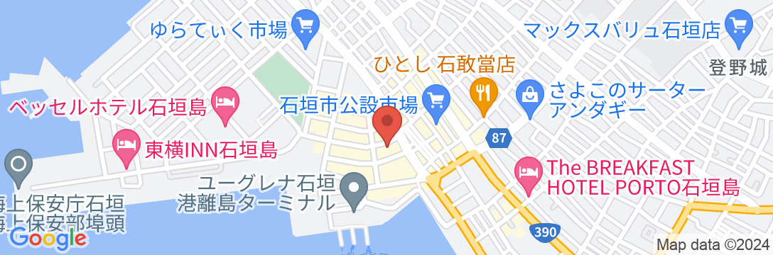 石垣島ホテルククル <石垣島>の地図