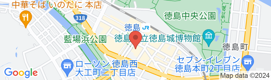 ホテルサンルート徳島の地図