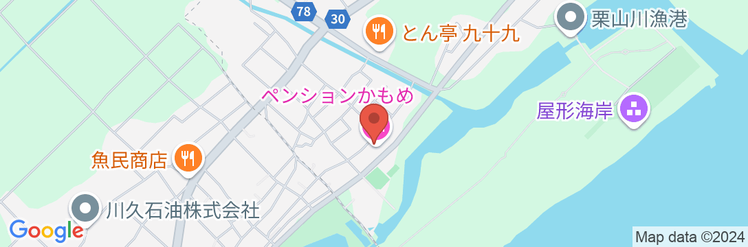 ペンション かもめ<千葉県>の地図