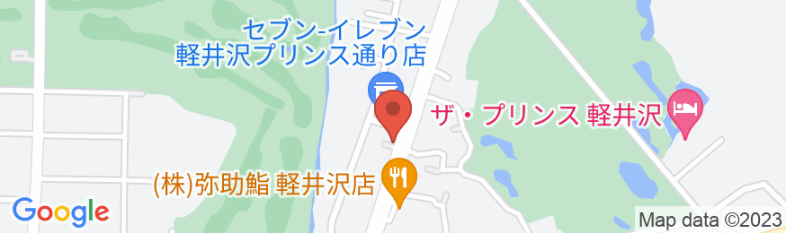 軽井沢村ホテルの地図