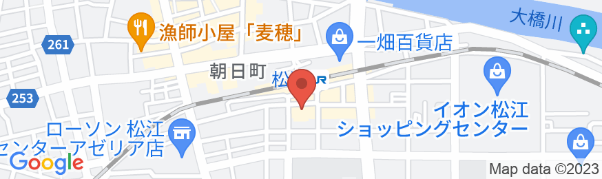 松江プラザホテル本館の地図