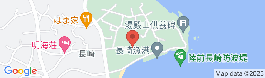 気仙沼大島 旅館 椿荘花月の地図