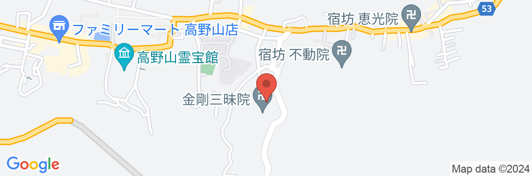 金剛三昧院の地図