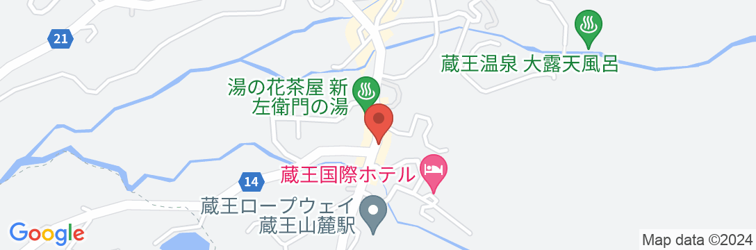 ペンションキャンドル<山形県>の地図