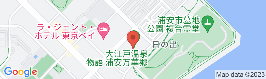 大江戸温泉物語 浦安万華郷の地図