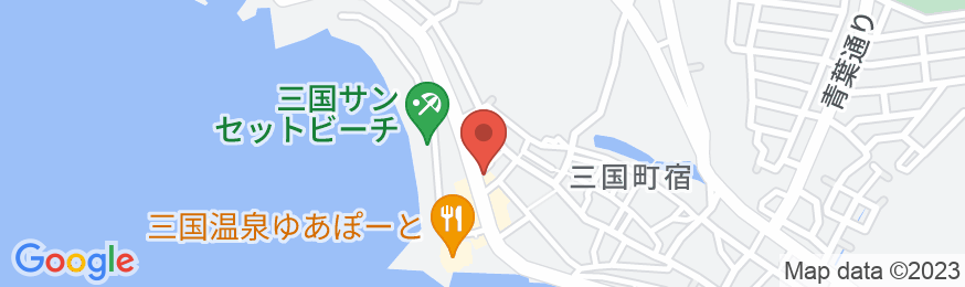 カフェ&ペンション kahuna(カフナ)三国サンセットビーチ沿いの地図