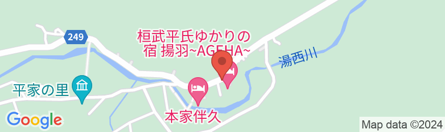 湯西川温泉 民宿 山島屋の地図