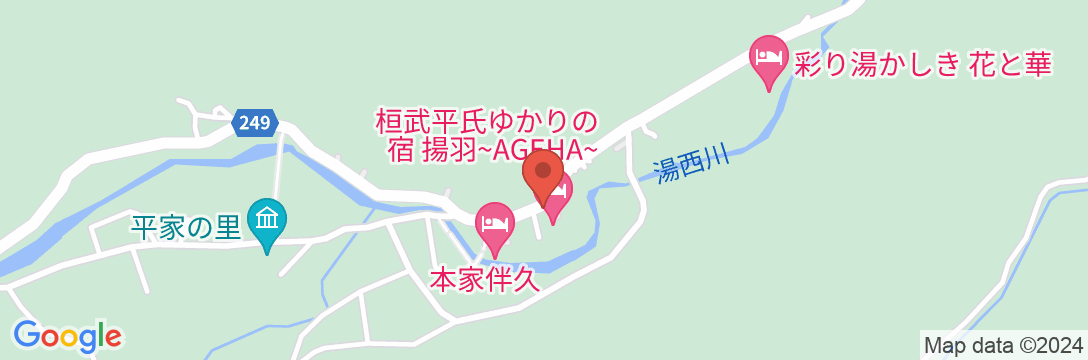 湯西川温泉 民宿 山島屋の地図