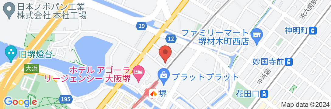 アパホテル〈堺駅前〉の地図