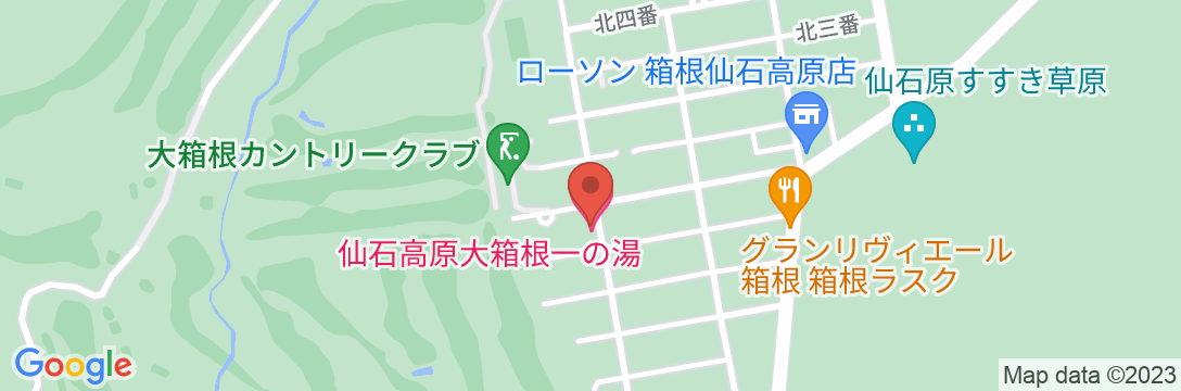 仙石高原大箱根一の湯の地図