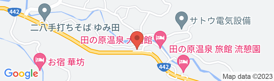 田の原温泉 旅館 湯之迫の地図