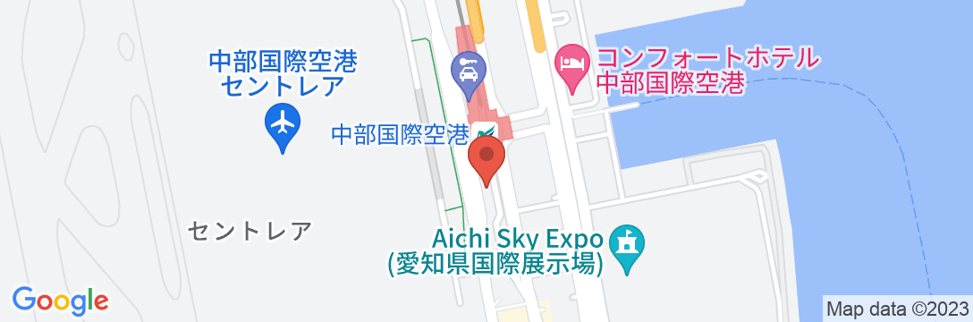 中部国際空港セントレアホテルの地図