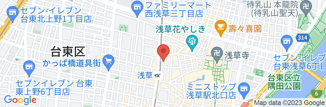 ホテル京阪 浅草の地図