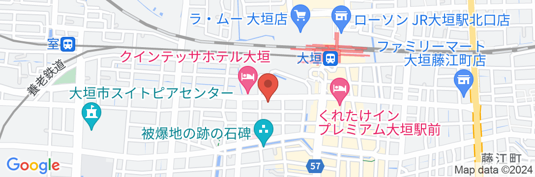 スーパーホテル大垣駅前の地図
