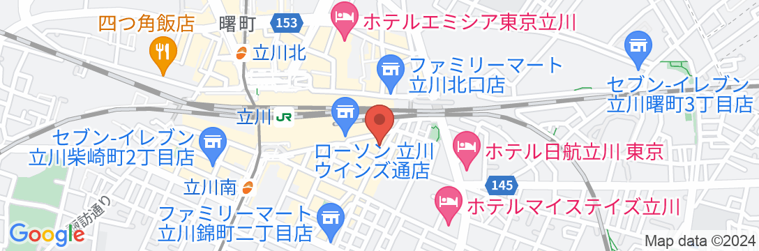 立川アーバンホテルアネックス<別館>の地図