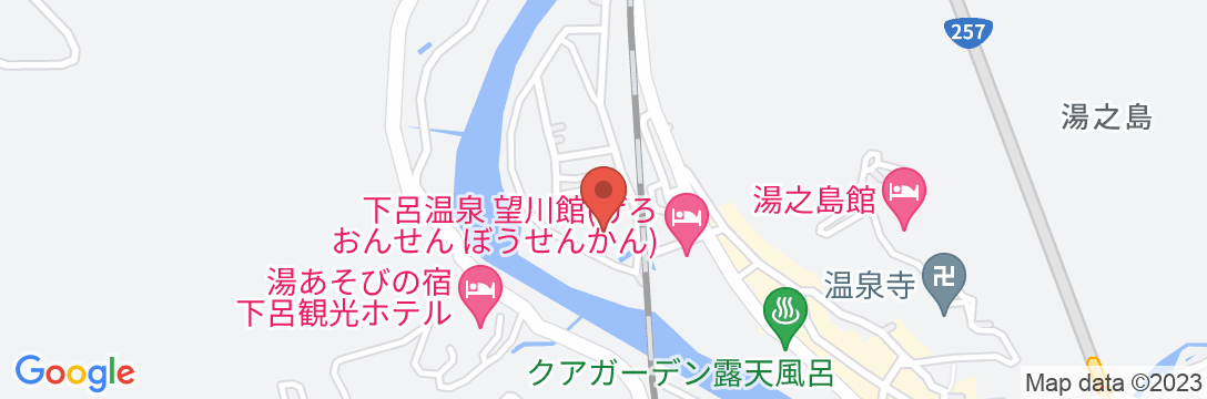 下呂温泉 川上屋花水亭の地図