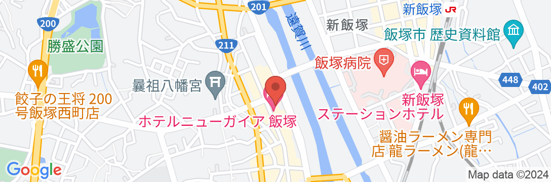 ホテルニューガイア飯塚の地図