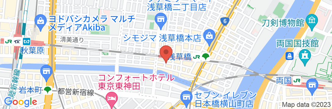 ホテルマイステイズ浅草橋の地図