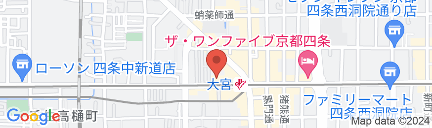 デザイナーズ和室&大浴場 ヴィラージュ京都の地図