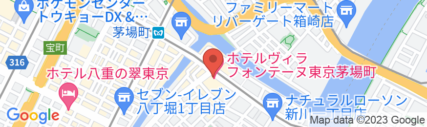 住友不動産ホテル ヴィラフォンテーヌ東京茅場町の地図